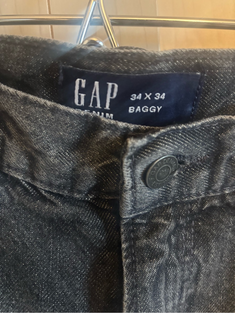 GAP Men's Baggy Jeans in Black Wash